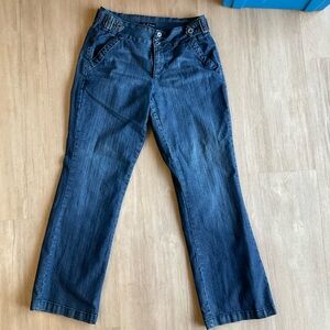 Earl Jeans denim Trouser Flare jeans Women's 10 Y2K stretch adjustable waist